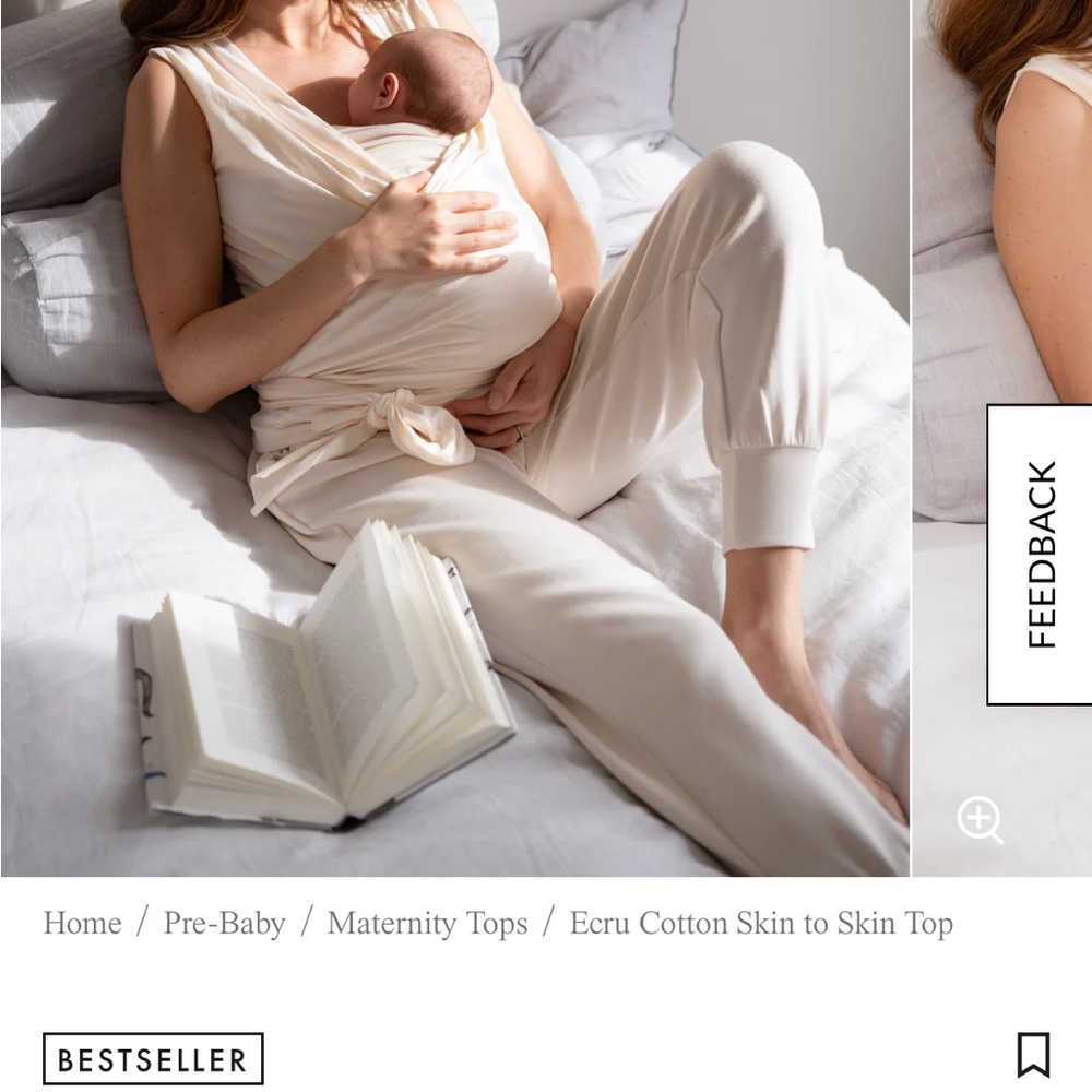 Seraphine Gray Maternity Top